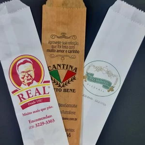 Sacos de Papel para padaria/Supermercados/restaurantes – Tradicional