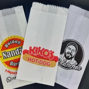 Sacos de Papel para Lanchonete/hambúrgueria
